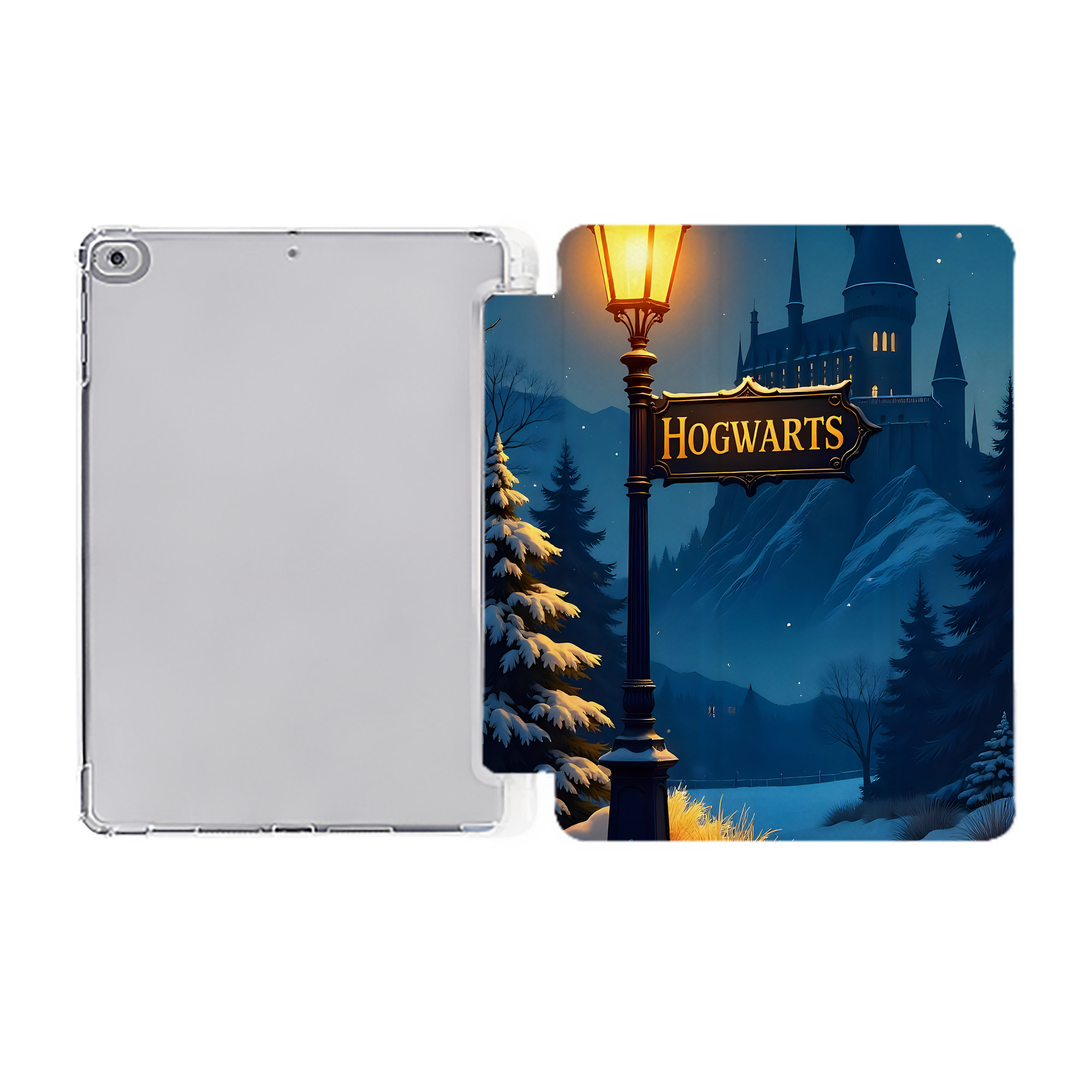 （画像用） Harry Potter ハリー・ポッターシリーズ IPad ケース ペン収納付き 三つ折りスタンド PUレザー×シリコン 対応機種9.5/10.5/10.9インチ